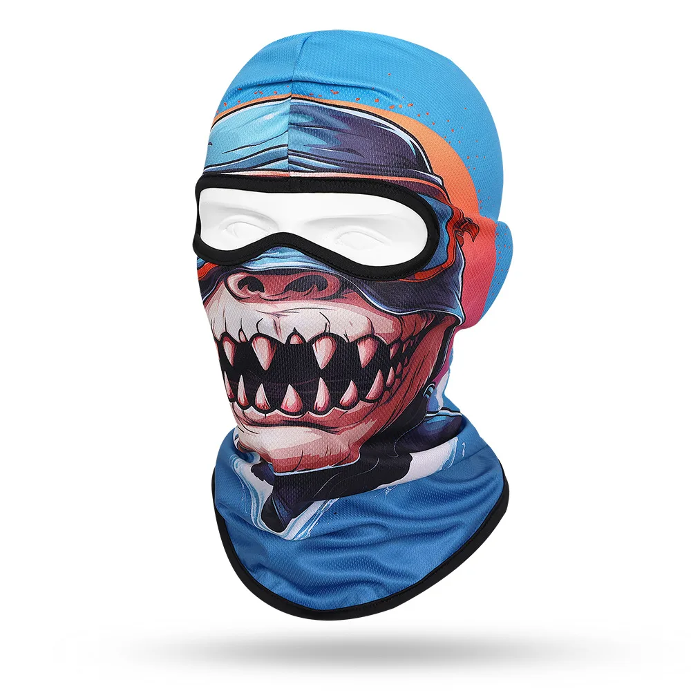 New 3D Animal Printed Balaclava for Men and Women, Dry Quick Full Face Cap Mask, Biker Cycling Face Shield, Motorcycle Headgear,