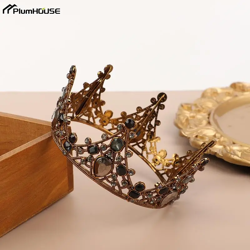 1Pc Metal Crown Cake Topper Gold Color Cake Decorative Topper Wedding Princess Birthday Baby Cake Dessert Decoration Flags