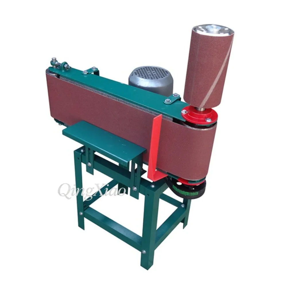 Vertical Horizontal Dual-Use Belt Sander Compact Desktop Sander for Flat Curved Surface Polishing Wood Deburring Rust Removal