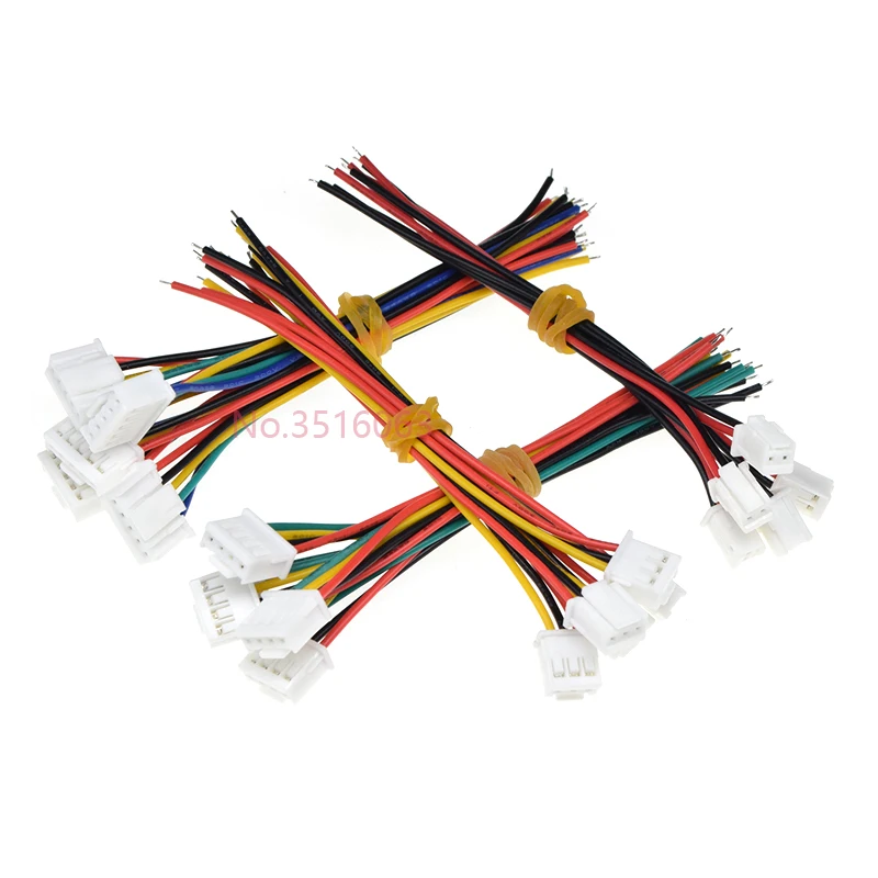 10Pcs XA 2.5mm Female Plug Connector Wire With Locking 100/200/300mm 2/3/4/5/6/8/10P Pin Jumper Line JST Cable