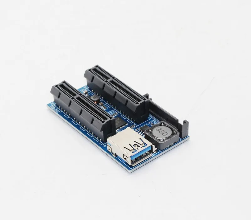 H1111Z Computer Cables Connectors PCI Express Extension Cable PCI-E Riser USB 3.0 Cable PCIE Riser USB SATA Adapter for Computer