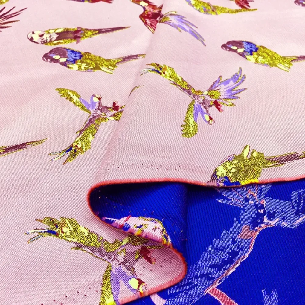 

Европейская жаккардовая парчовая ткань, окрашенная в пряже, весна, лето, осень для платья, короткая юбка, костюм, материал одежды, шитье на метр