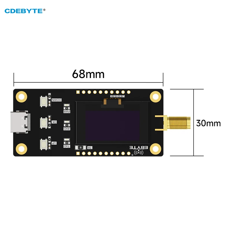 LoRa Offline Test Evaluation Kit OLED Screen RF Transceiver CDEBYTE E220-400TBL-SC Soldered with Module E220-400T22S Test Board