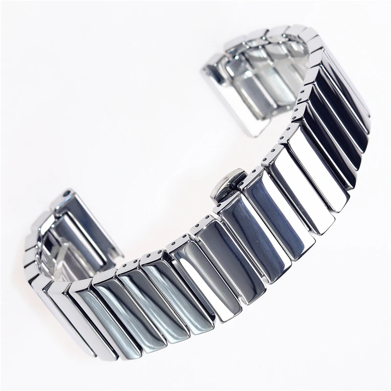 22mm silver rose gold ceramic watch band strap bracelet belt for Samsung Galaxy S3 S4 46mm watch Huawei watch GT2 Suunto Garmin