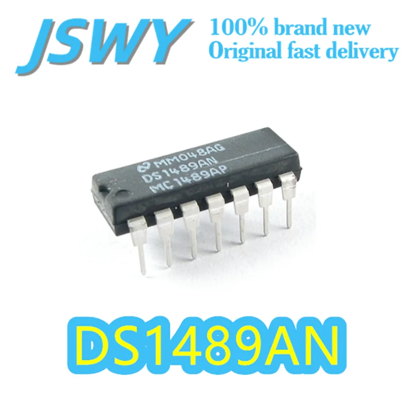 

(10/50 pieces) DS1489AN 1489A PDIP-14 package RS232 four-line receiver IC supports 4 channel reception original speed delivery