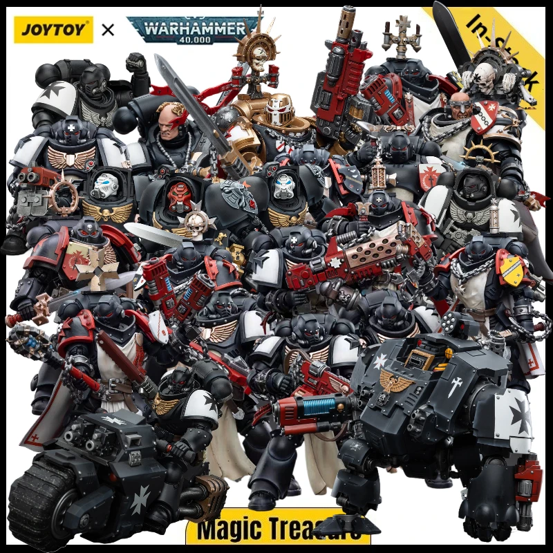 【In Stock】JOYTOY Warhammer 40K Black Templars Helbrecht Lombast Lombast Intercessor Revenge Valtus Terminator 1/18 Action Figure