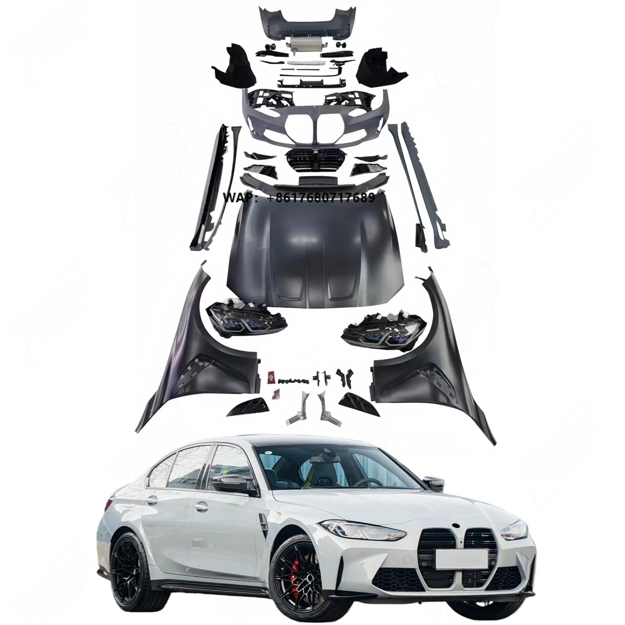 Sports Edition G80 M3 M-Power Model Upgrade Bodykit for 3-Series F30 F35 318i 320i 328i 330i 340i Model Bumper Tuning Parts