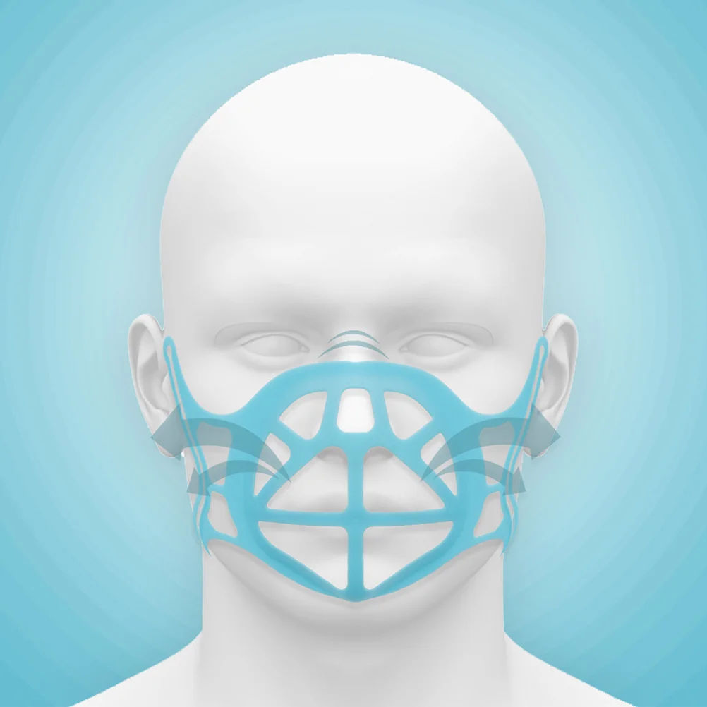 4Pcs Mask Inner Bracket Breathable Support Durable Material Practical Face Curve Design Easy to Use Portable Mask Bracket