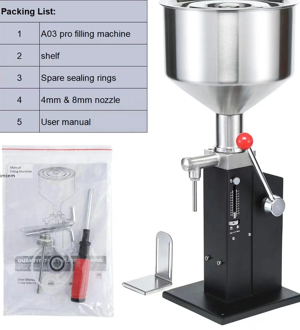 

Manual Filler Honey Paste Bottle Quantitative Filling Machine