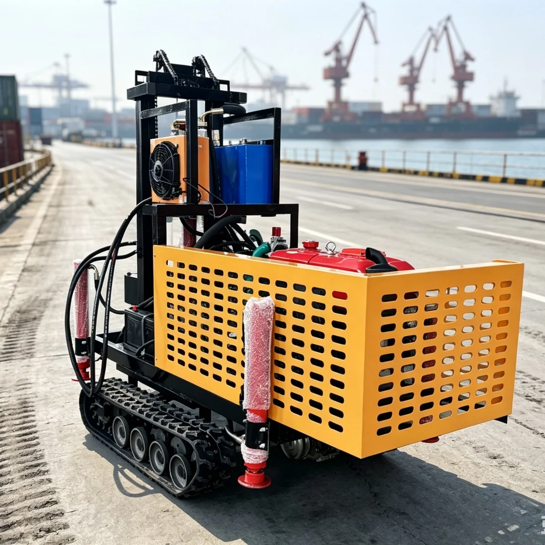Customized Household Small Diesel‑hydraulic Crawler Water Well Drilling Rig for Domestic Water Intake