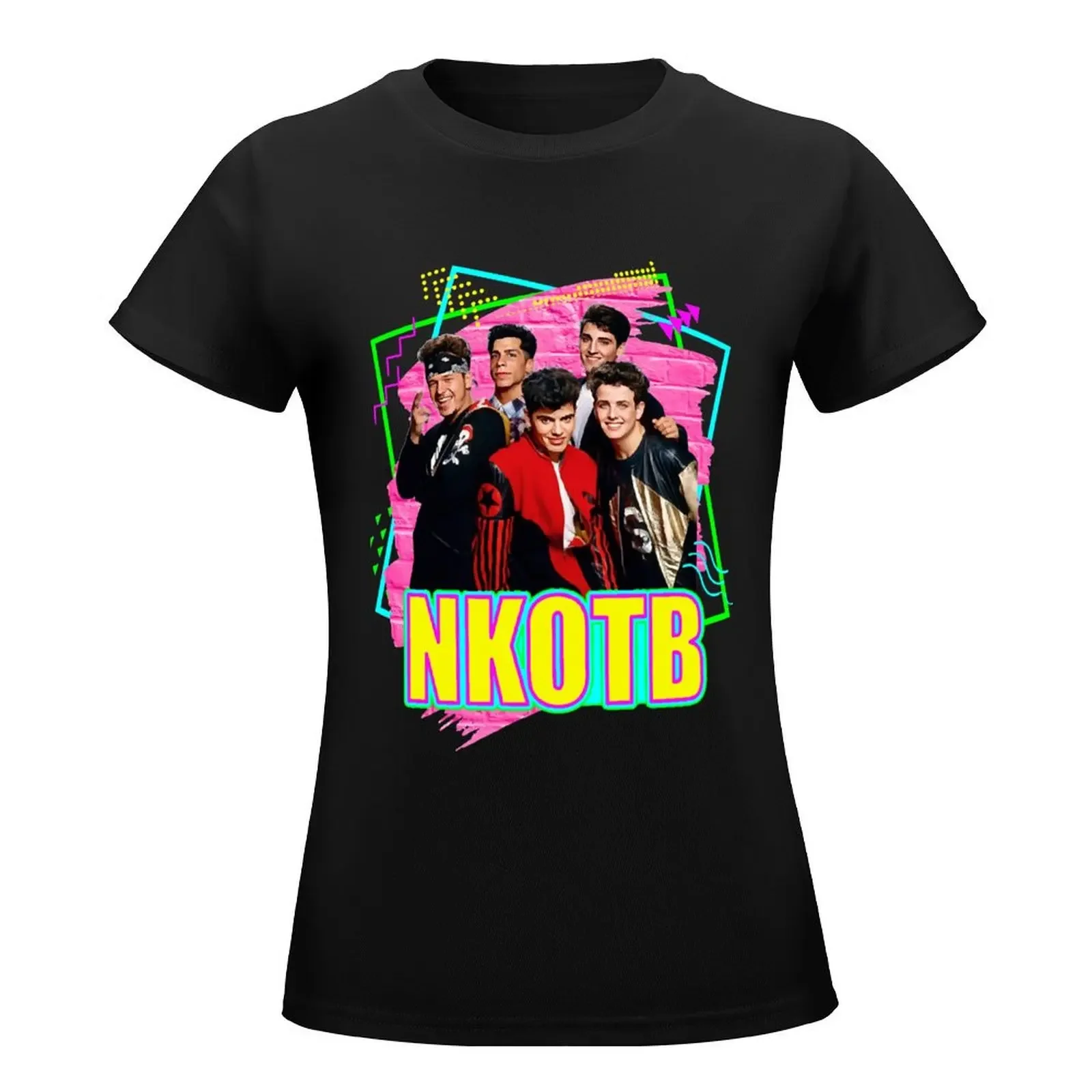 NKOTB Music T-Shirt summer tops lady clothes cute clothes Women's clothing