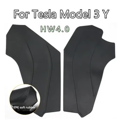 Anti Kick Pad for Tesla Model 3 Y HW4.0 2024 Central Control Side Defense Pad Protective Cover Anti-dirt Mat TPE Car Accessories