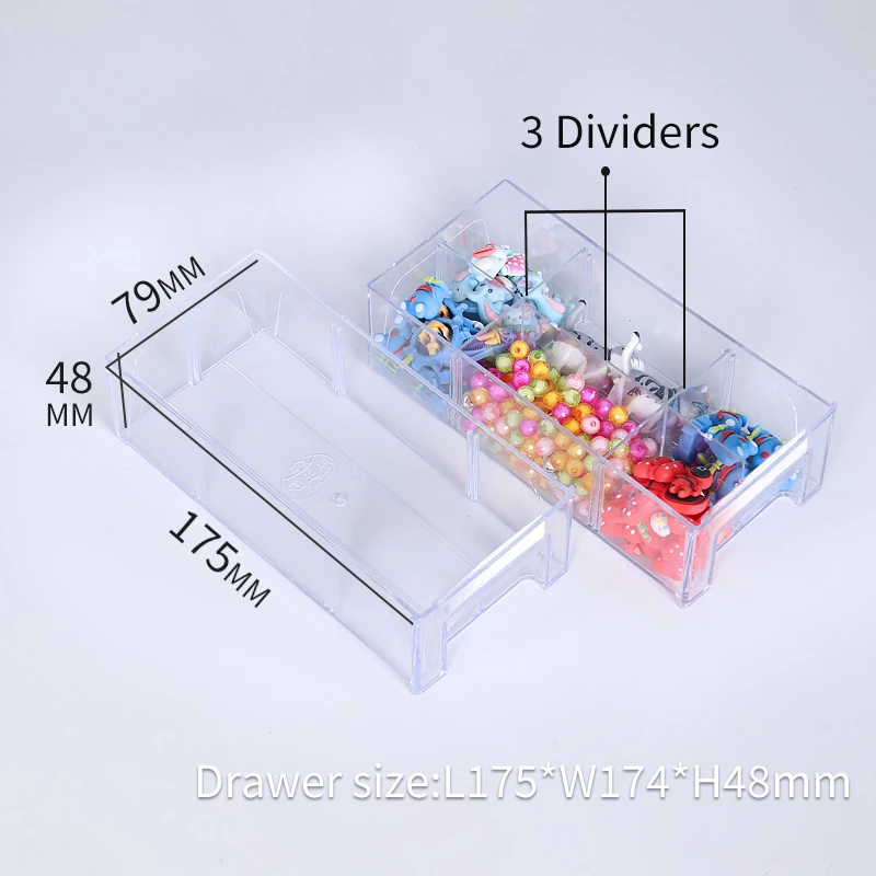 40 grid combination type plastic component box drawer type small parts and accessories classified storage