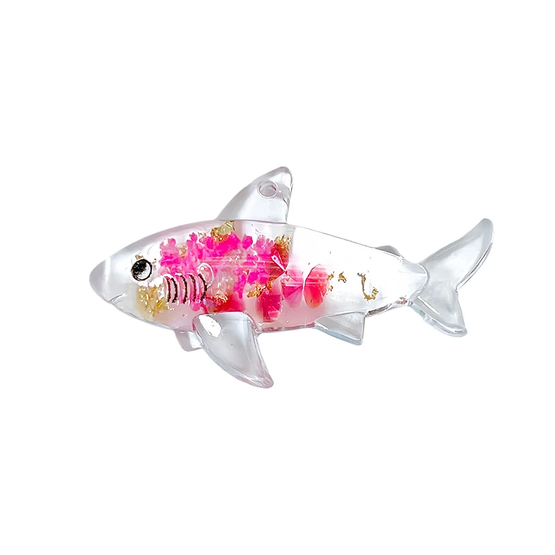 Ornements de requin Shoous série Ocean, pendentif bricolage, porte-clés, sac, collier, boucles d'oreilles, accessoires de bijoux mignons, 5 pièces par lot