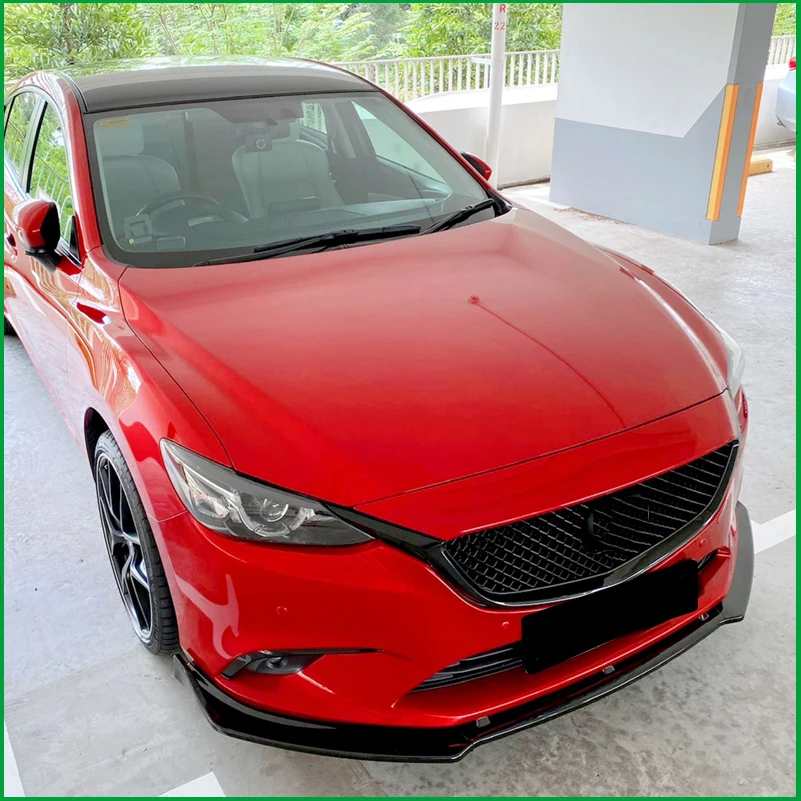 

For Mazda 6 2014-2017 Front Bumper Lip Protector Diffuser Cover Trim Body Kit Decorative Strips Car Styling Auto Accessories