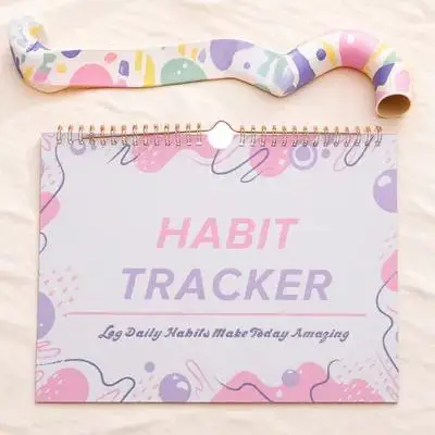 Планировщик отслеживания привычек, ежемесячный журнал без даты, установка цели, ежедневная тренировка, календарь отслеживания настроения, органайзер для обучения расписанию