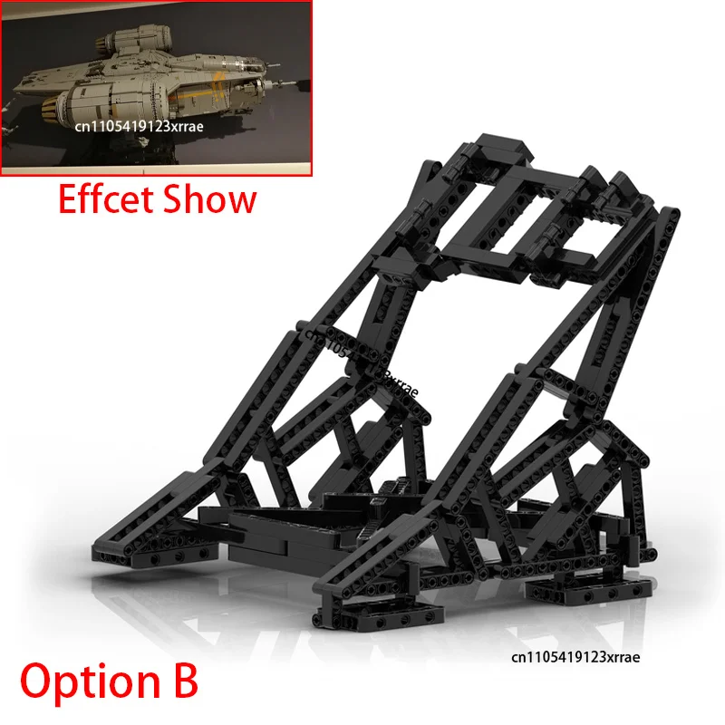 Creative Spaceship Display Stand for Building Blocks Model
