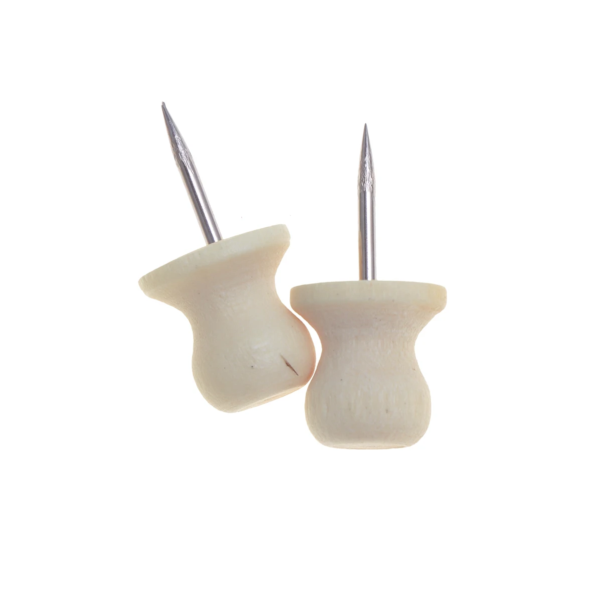 100 قطعة دبوس دفع الخشب الإبهام للمنزل مكتب المدرسة تثبيت ورقة صور خريطة عرض مسامير الحائط الخشبية دبوس الخشب