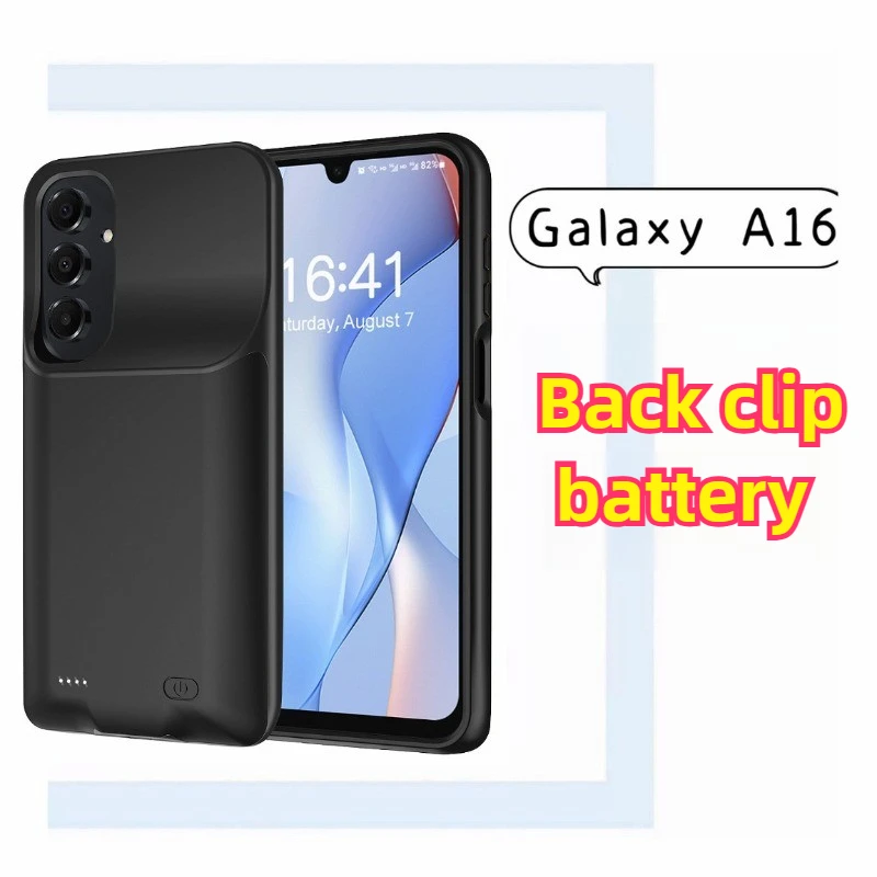 Bateria de clipe traseiro de alta qualidade 6000mAh Power Bank para Samsung Galaxy A16 Bateria Power Case Powerbank