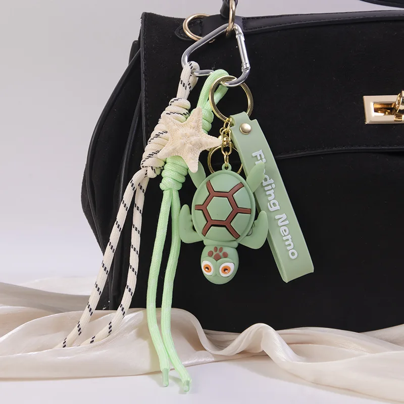 

Cartoon Turtle Creative Starfish Car Keychain Bag Hanging Decoration Accessory