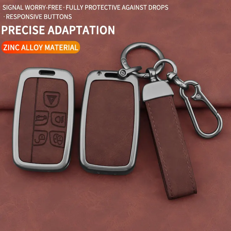 for Land Rover Evoque, Discovery Sport, Velar, Jaguar XE, E‑PACE, XF Zinc Alloy Car Remote Key Case