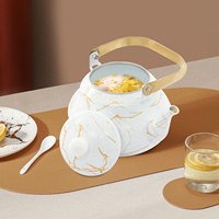 2L Kettle Ceramic Tea Boiler Household Multi Stove Compatible Stovetop Enamel Kettle Fast Heating