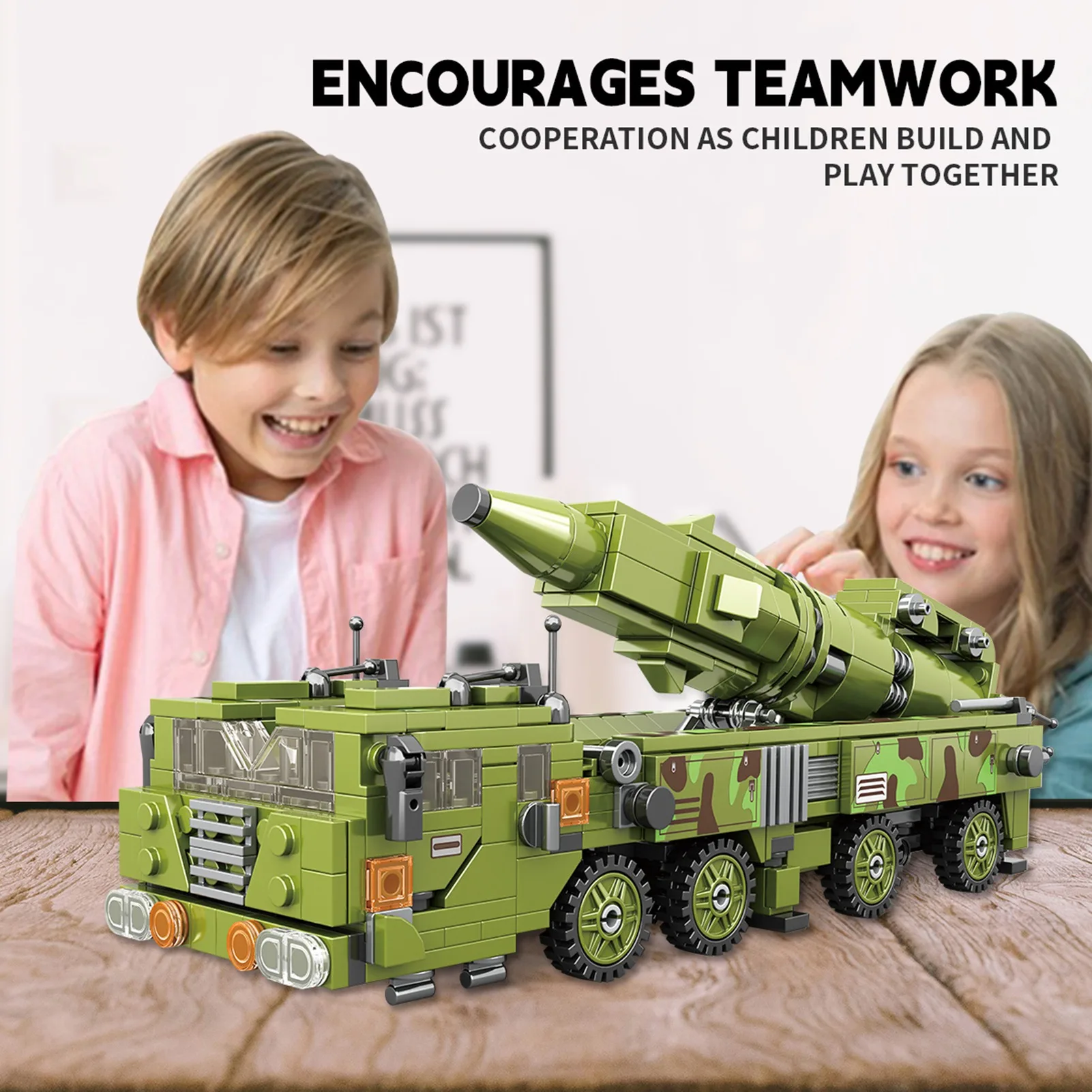 

Kids/Adults Truck Building Blocks - 782 Pieces Model Kit for Collections