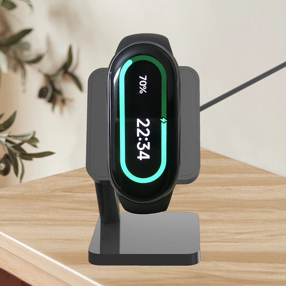 

Портативная USB-магнитная зарядная док-станция для умных часов, легкая и безопасная зарядная подставка для Xiaomi Mi Band 8