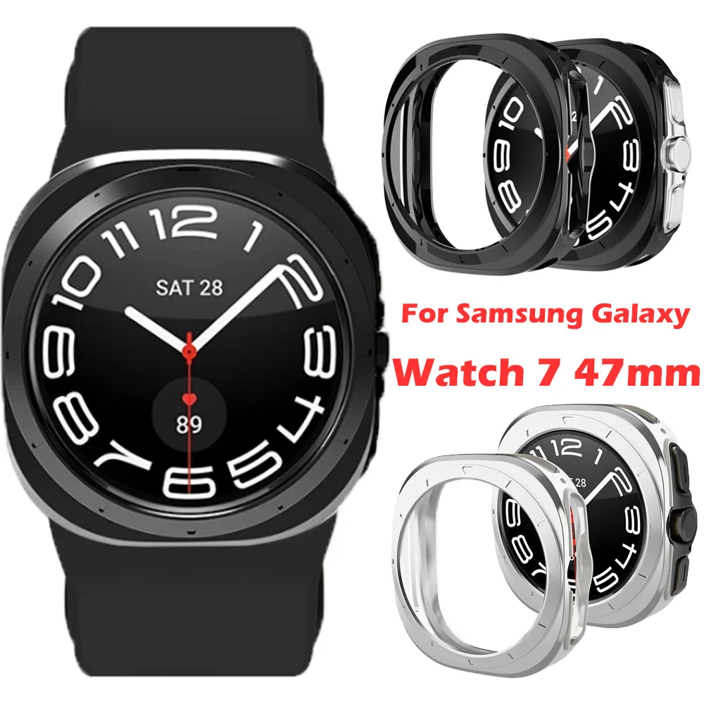 PC Case For Samsung Galaxy Watch 7 47mm Hollow Out Protector Cover For Samsung Watch 7 Ultra Protective Shell Accessories