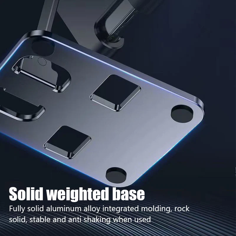 حامل لوحي محمول من سبائك الألومنيوم العالمي لجهاز iPad Air Pro Mini Tablet Stand Mount حامل هاتف محمول مرن قابل للتعديل