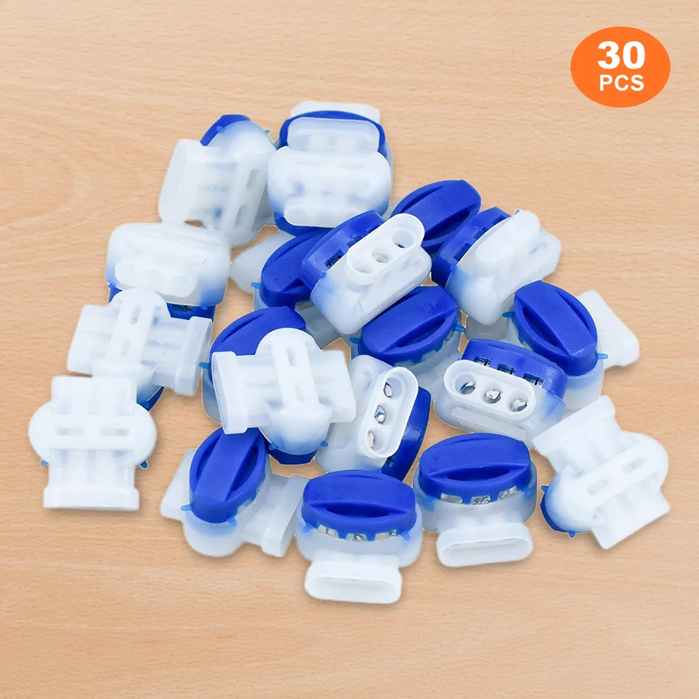 10-100pcs Robotic Lawnmower Cable Connector Waterproof Gel Connector Terminal 3 pin Electrical 314 Wire Connectors Accessories