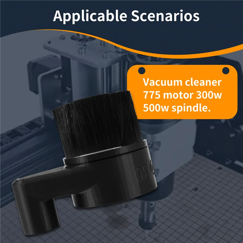 

AT48-CNC Engraving Machine Accessories Spindle Brush Dust-Proof Brush Vacuum Cleaner Spindle