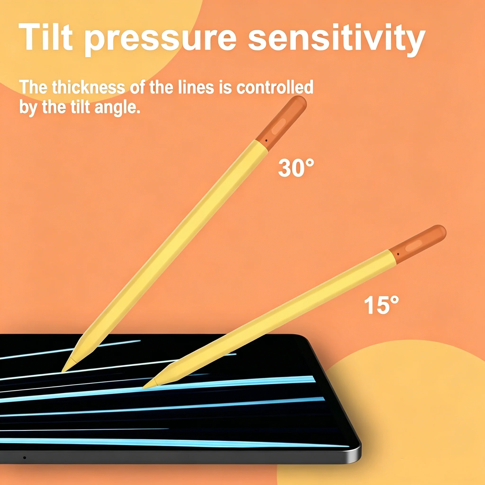 Palm Rejection Tilt Sensitivity Stylus Pencil for IPad Compatible with IPad Air M2 Pro 13/12.9 7th 8th 9th 10thGen 10.2Inch IPad view 5