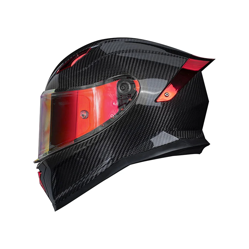 

Full Face Helmets Motorcycle Helmet Carbon Fiber 3K Wear-Resistant Biker Helmet Breathable Motocross Anti-Fall Head Protection