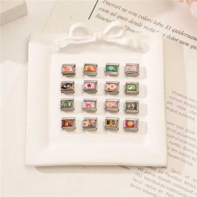 جديد جميل الحيوانات الأليفة القطط والكلاب وصلات سحرية إيطالية تناسب 9 مللي متر سوار الفولاذ المقاوم للصدأ النساء الرجال DIY بها بنفسك صنع المجوهرات #1