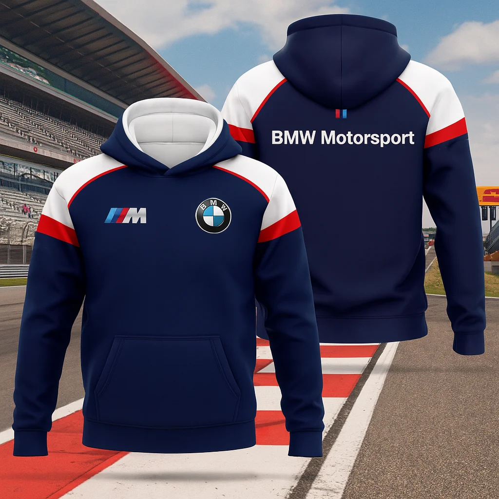 

Hot Selling Classic BMW Motorcycle Riding Hoodie Casual Street Fashion Racing Style Top for Motorcycle Fans and Enthusiasts