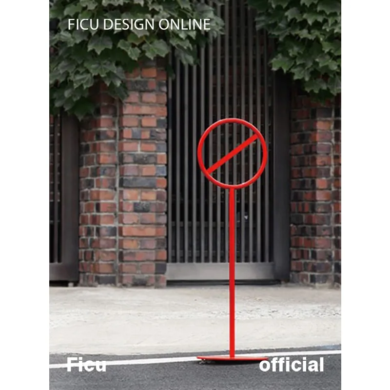 Han ins outdoor landing billboards, industrial style, no signs, outdoor creative metal coffee shop signs