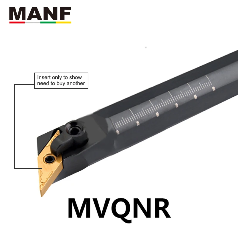 MANF S20R-MVQNR16 lathe tools 20mm 25mm Turning Machine Toolholder Internal VNMG Insert Boring Tool Holders CNC Lathe Cutter Bar