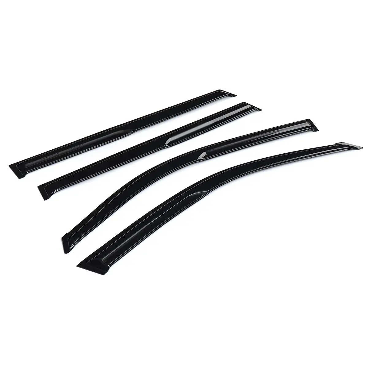 4PCS/SET Car Window Wind Deflectors Tinted For Geely Atlas (NL-3) 1 L 5 Door 2016 2017 2018 2019 2020 2021 2022+ Black