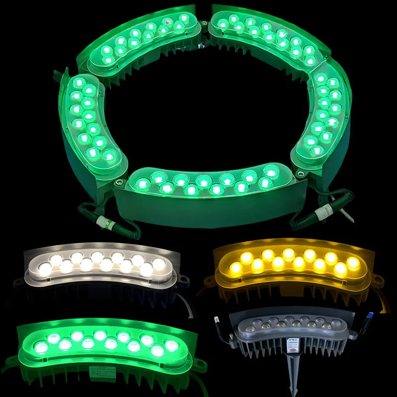 LED RGB Tree-hugging Lamp Ip65 Waterproof Christmas Garden Lights 12W 1PCS AC24V/12V/220V/ Landscape Park Tree Lighting Yard