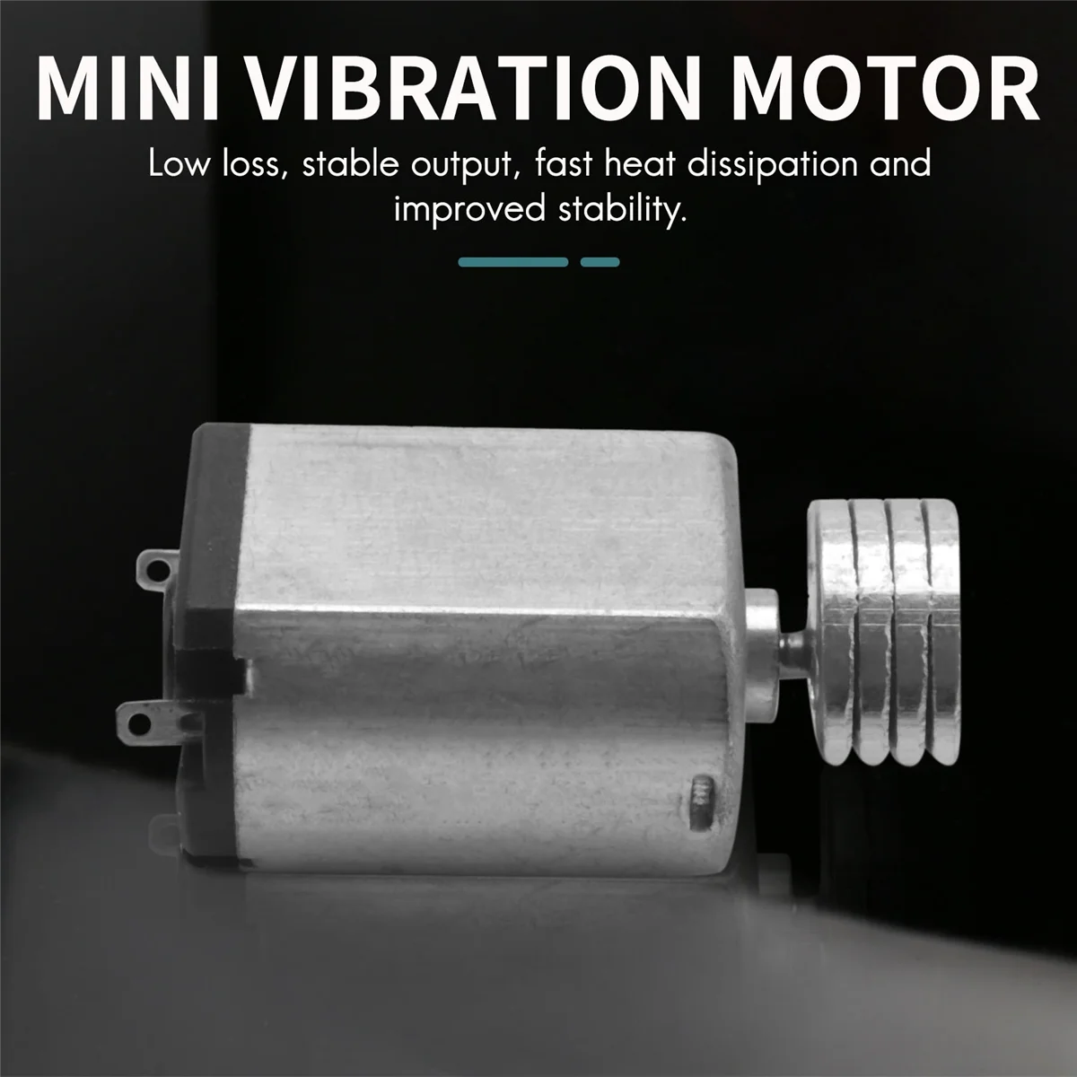 DC1.5V-9V 0.08A 3200RPM Output Speed Micro Vibrating Motor, 18x15x12mm Silver