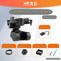 XF C-20T 3-Axis FPV Gimbal for DJI O4/O4 Pro  USB-Adjustable Stabilizer with Head Tracking & High-Speed Control