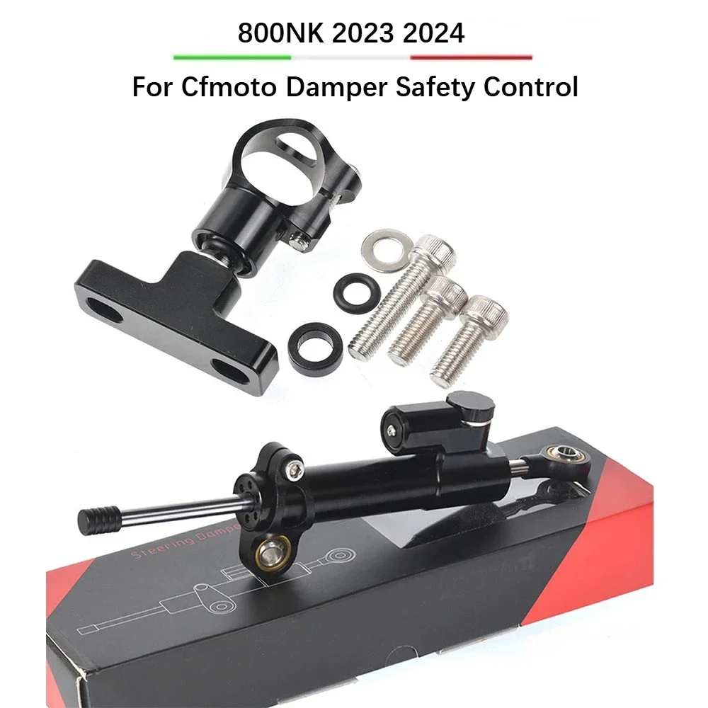 Steering Damper Stabilizer Bracket Mount Kit Fits Cfmoto 800NK NK800 2023 2024 Motorcycle Mod Accessories