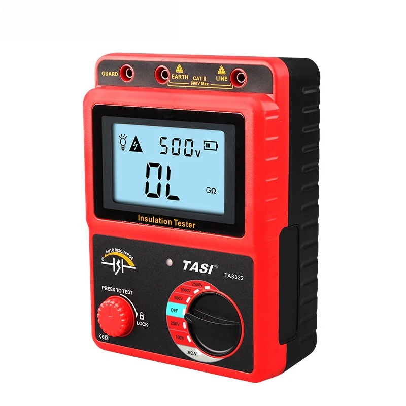 

Megameter Digital 500V High Voltage Electronic Shake Meter Electrical High Resistance Meter 2500V Insulation Resistance Tester