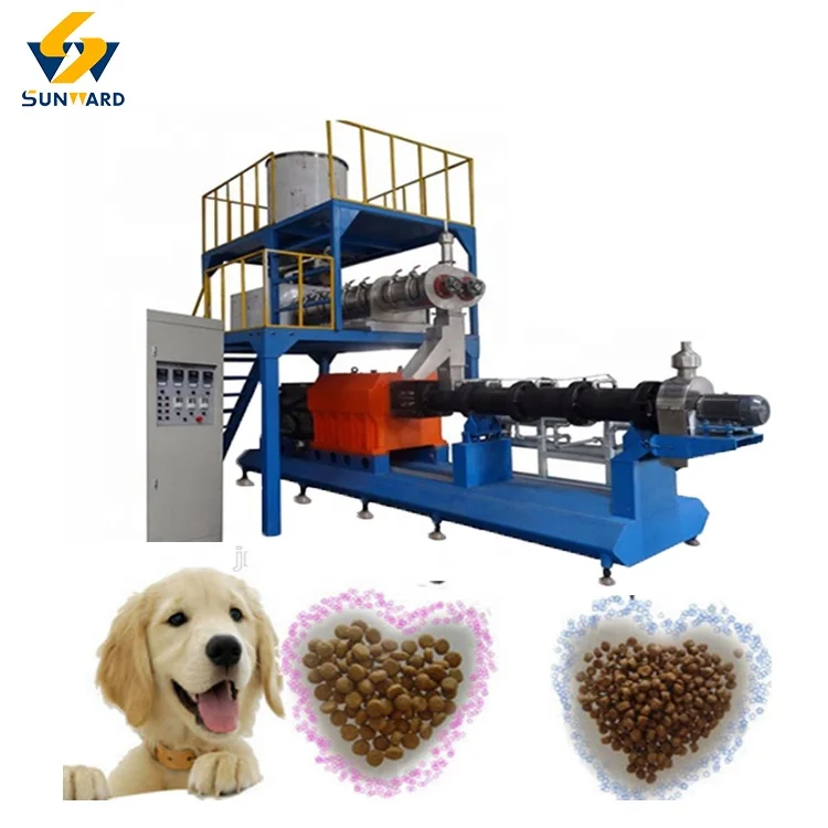 Factory Pet Food Extruder Cat Food Machine Twin Screw Extruder For Pet Food
