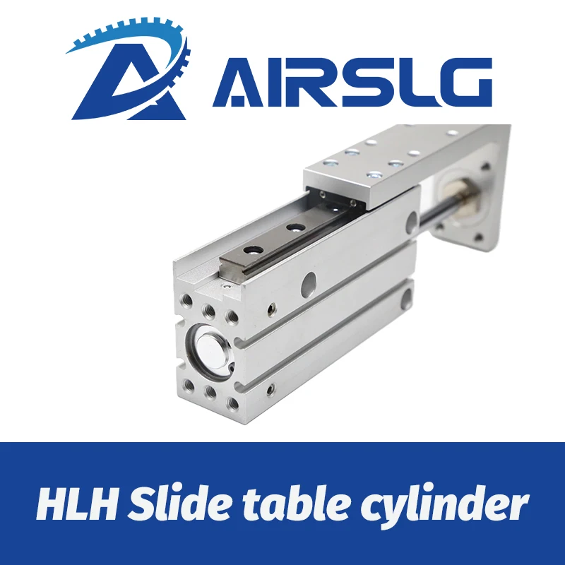 HLH Rail Cylinder HLH6 HLH10 HLH16 HLH20 HLH series side rail precision sliding table cylinder HLH16X10S HLH20X20S HLH10X30S