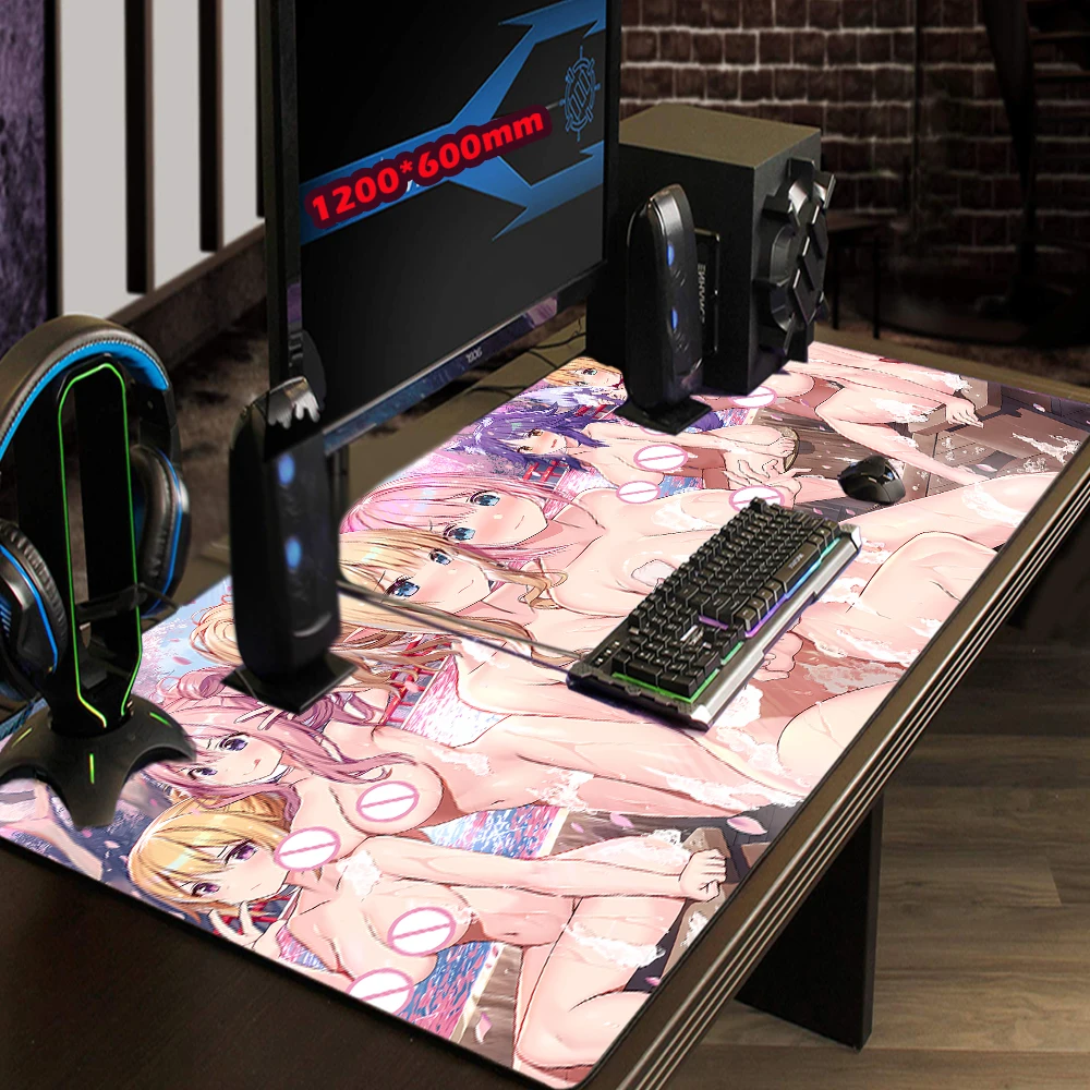 Naked Girls Mouse Pad with Tits Uncensored Hentai Custom with Chest Nsfw Soft Boobs Figure Adult Boobs Sex Large Keyboard Mats