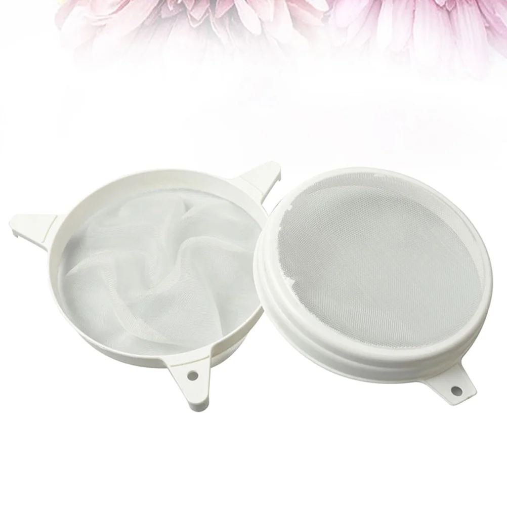

1Pcs Plastic Honey Strainer Double Sieve Filter for Honey Filtering Nylon Mesh Beekeeping Tool Removes Impurities Efficiently