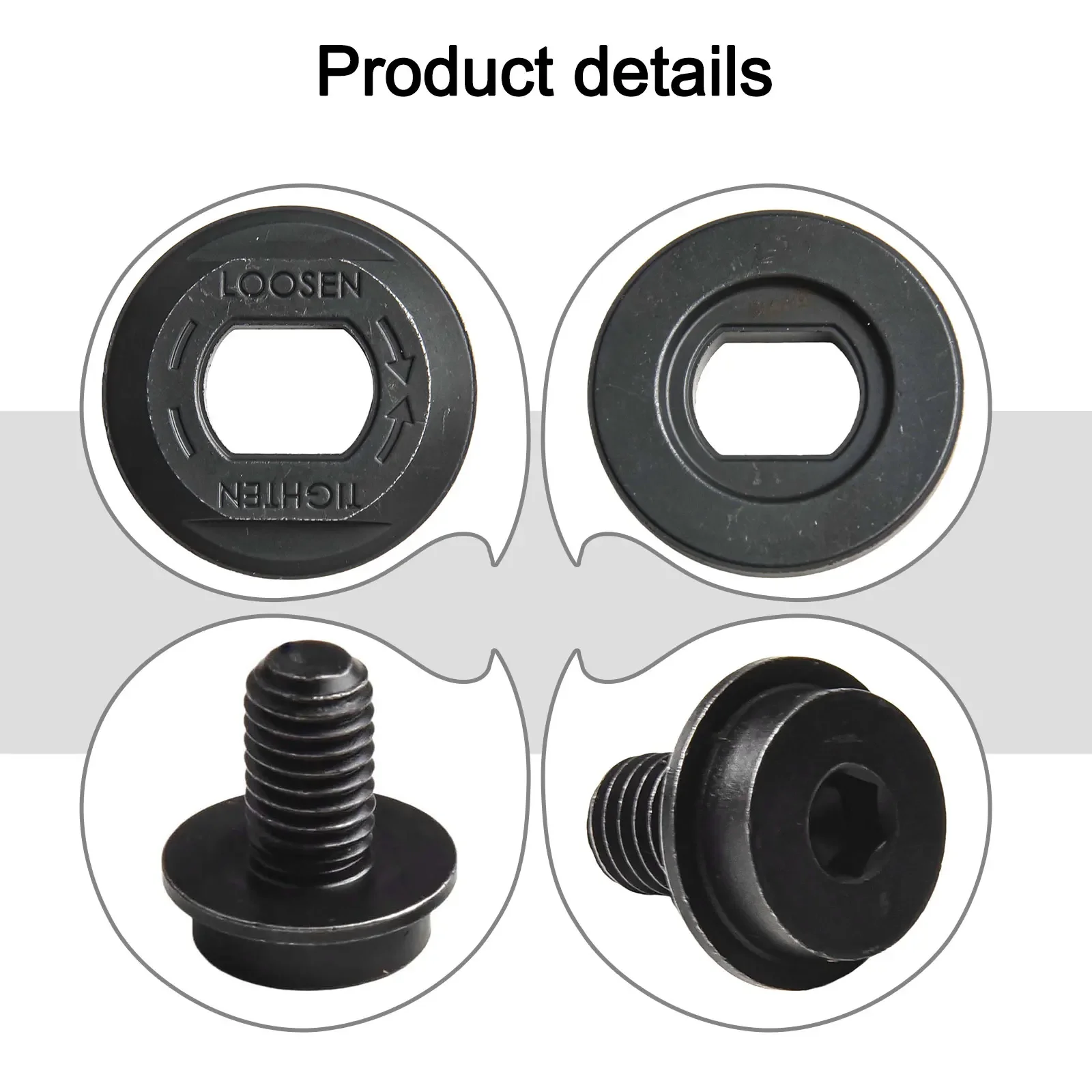 

Compatible Washers Blade Bolt Set Blade Bolt Alloy Steel Material Precision Fit Components Replacement Parts Set