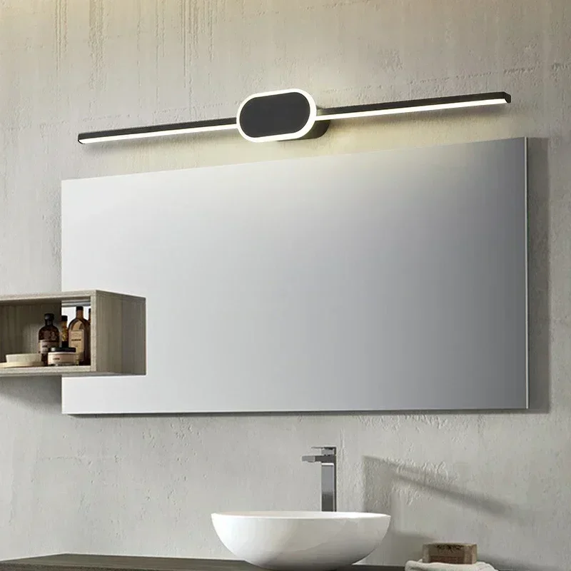 Luz LED moderna de pared para espejo de baño, lámpara Vanty, candelabro de aluminio, accesorio de decoración del hogar